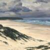 Stormy sky, Caves Beach  oil on stretched canvas (painted around edges)  122 x 91cm        $7,000 AUD