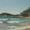 "Peaceful South Coast"  oil on canvas on board  76cm x 23cm  $1,550  AUD