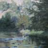 "Afternoon shadows, Turon"   oil on canvas on board   36cm x 25cm  $595   AUD